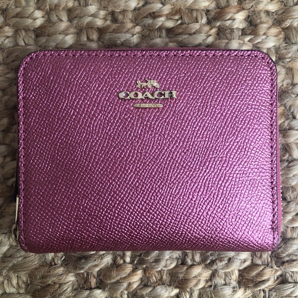 New: Coach Small Zip Around Wallet.